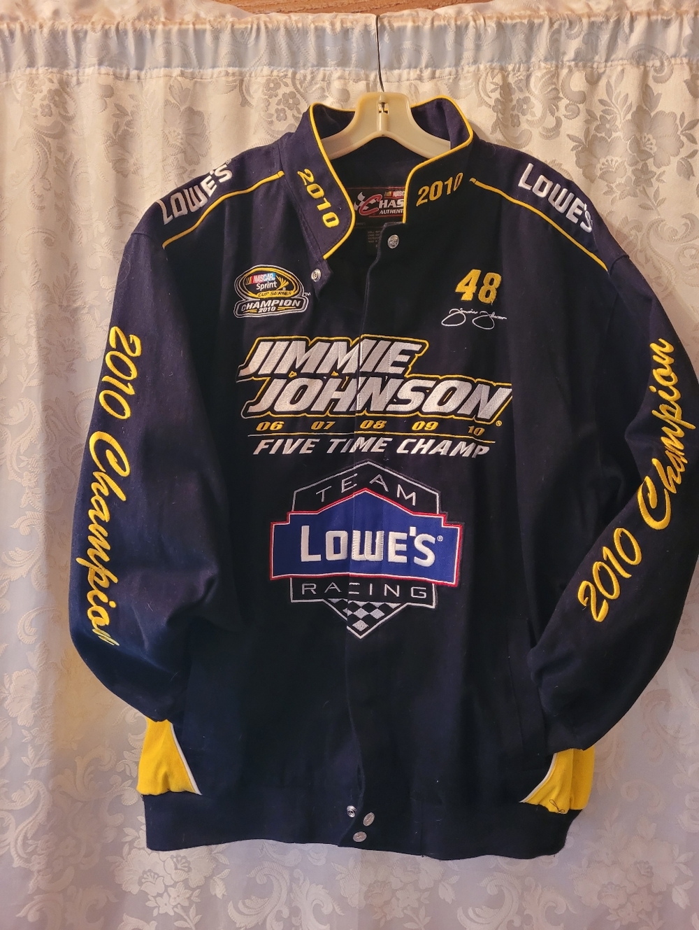 JH Design NASCAR Jimmie Johnson Twill 2XL 5 Time Championship Race Jacket